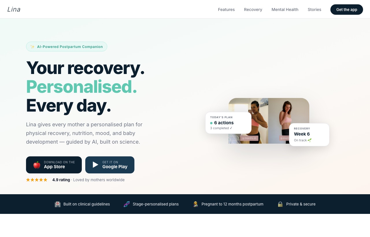 Lina — AI postpartum companion