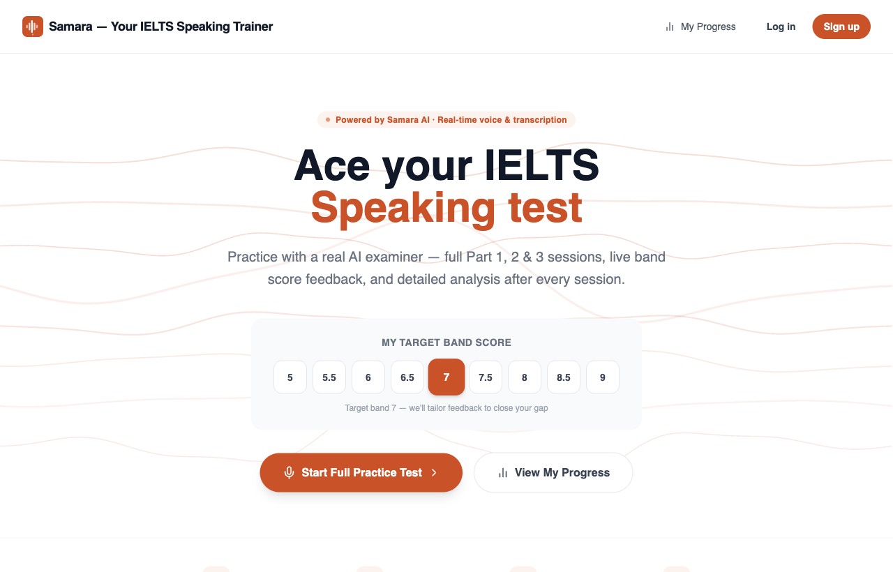 Samara AI — IELTS Speaking Trainer